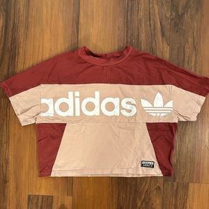Adidas originals boxy crop top tee